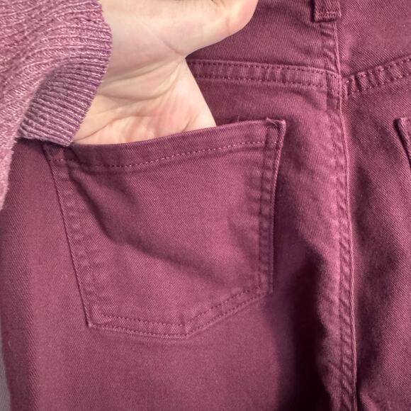 Gloria Vanderbilt Amanda Jeans Size 10S Maroon Purple Classic Fit Colored Denim - Picture 7 of 14